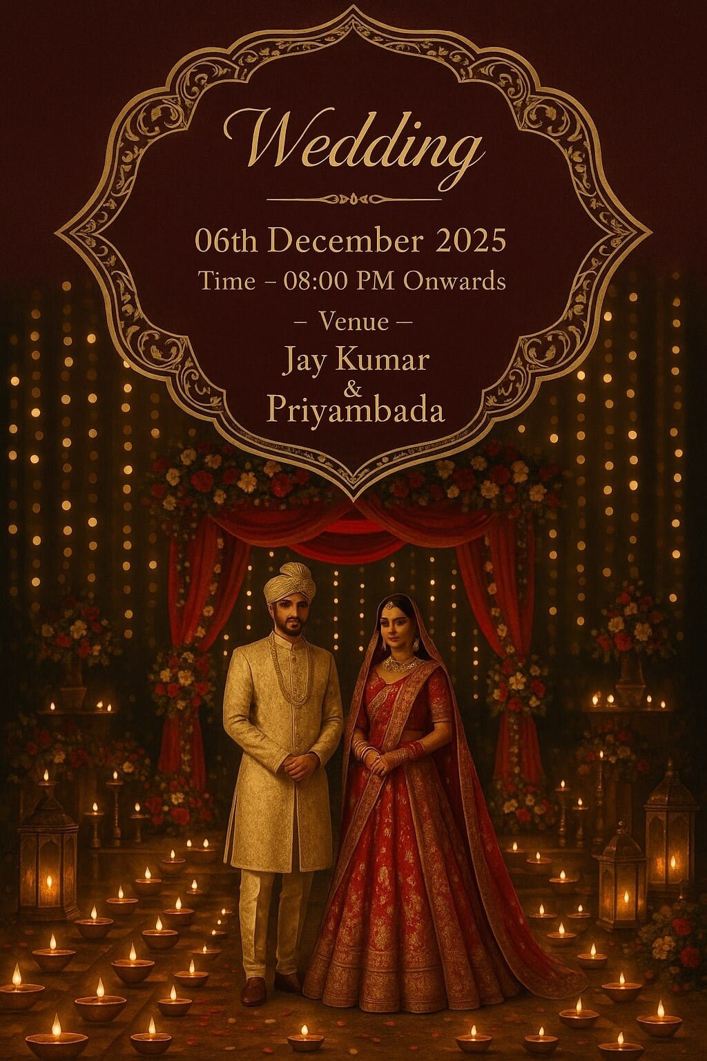 Indian Wedding Invitation Prompt